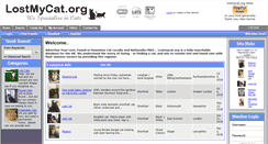 Desktop Screenshot of lostmycat.org